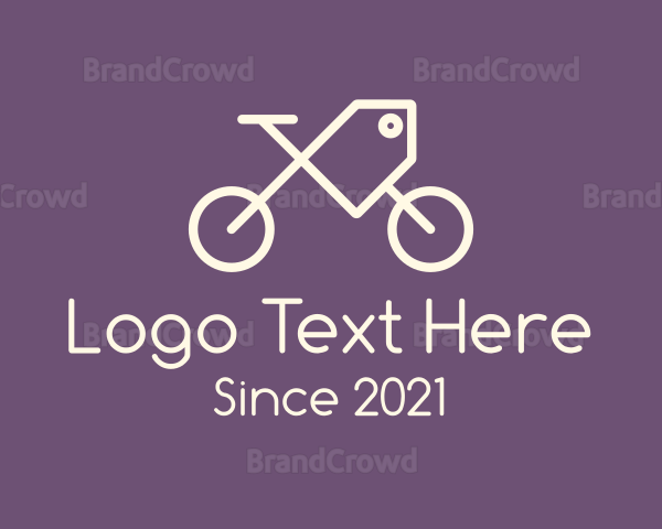 Bicycle Sale Tag Logo