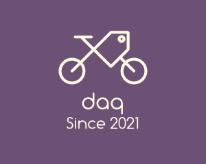 White - Bicycle Sale Tag logo design