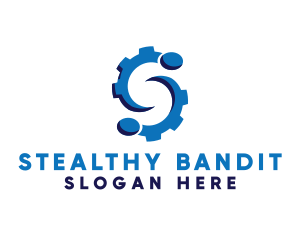 Blue Gear S logo design