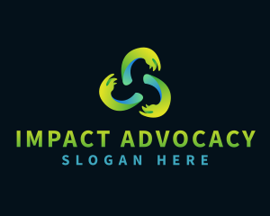 Advocacy - Charity Care Hands logo design
