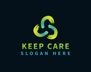 Charity Care Hands logo design