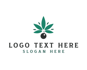 Prohibited - Marijuana Cannabis Bomb logo design