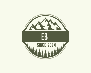 Forest Mountain Peak Logo