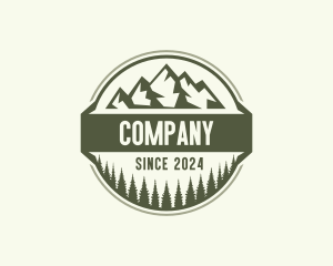 Forest Mountain Peak Logo