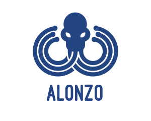 Blue Octopus Startup Business logo design