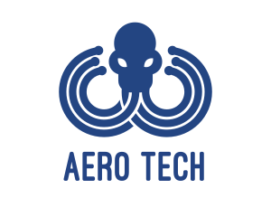 Blue Octopus Startup Business logo design