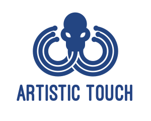 Blue Octopus Startup Business logo design