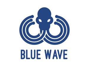 Blue Octopus Startup Business logo design