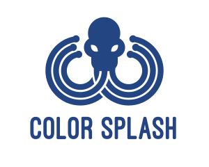 Blue Octopus Startup Business logo design