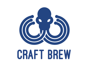 Blue Octopus Startup Business logo design