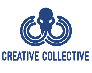 Blue Octopus Startup Business logo design