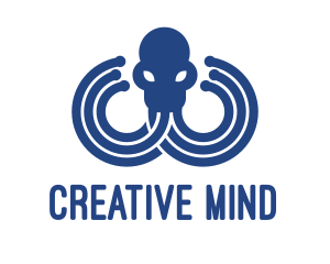 Blue Octopus Startup Business logo design