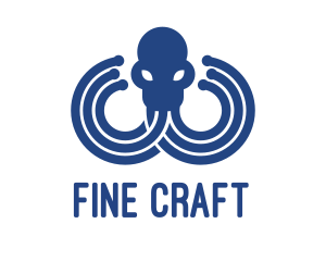 Blue Octopus Startup Business logo design