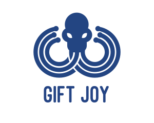 Blue Octopus Startup Business logo design