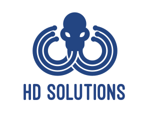 Blue Octopus Startup Business logo design