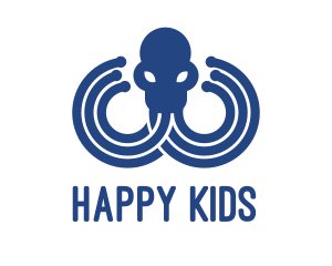 Blue Octopus Startup Business logo design