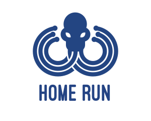 Blue Octopus Startup Business logo design