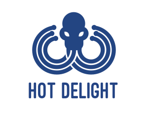 Blue Octopus Startup Business logo design