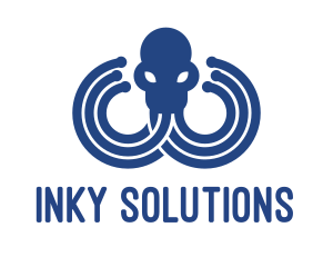 Squid - Blue Octopus Startup Business logo design