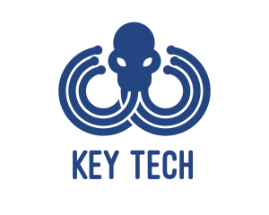 Blue Octopus Startup Business logo design