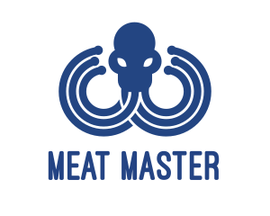 Blue Octopus Startup Business logo design