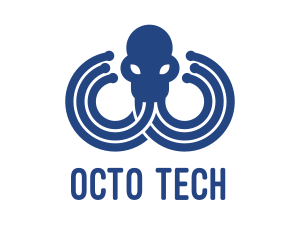 Octopus - Blue Octopus Startup Business logo design