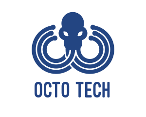 Blue Octopus Startup Business logo design