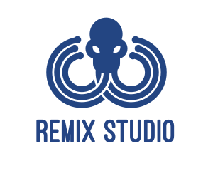 Blue Octopus Startup Business logo design