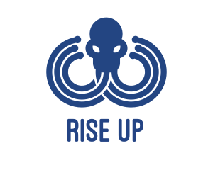 Blue Octopus Startup Business logo design