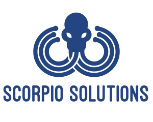 Blue Octopus Startup Business logo design