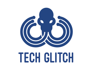 Blue Octopus Startup Business logo design