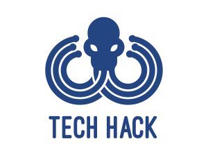 Blue Octopus Startup Business logo design