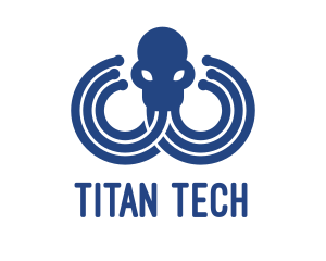 Blue Octopus Startup Business logo design