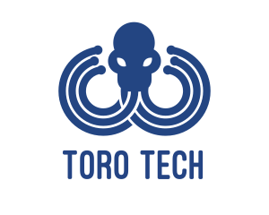 Blue Octopus Startup Business logo design