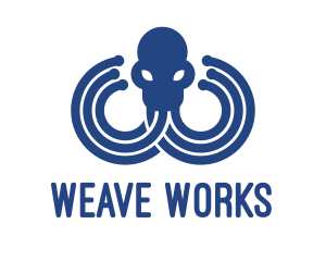 Blue Octopus Startup Business logo design