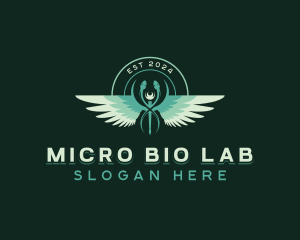 Medical Caduceus Lab logo design