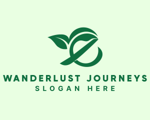 Gardening Plant Letter E Logo