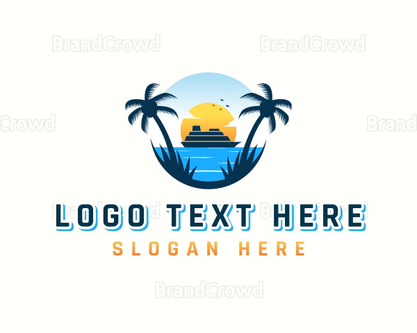 Travel Cruise Tourism Logo