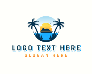 Resort - Travel Cruise Tourism logo design