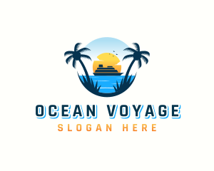 Travel Cruise Tourism logo design