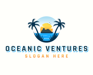 Travel Cruise Tourism logo design