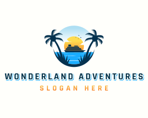 Travel Cruise Tourism logo design