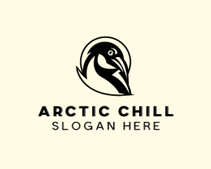 Antarctic Wildlife Penguin  logo design