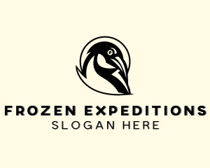 Antarctic Wildlife Penguin  logo design