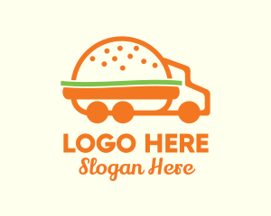 Lunch - Burger Food Truck logo design