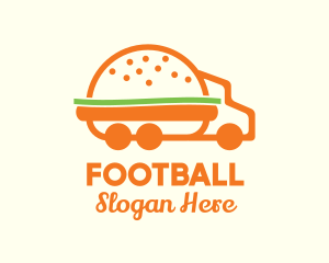 Orange - Burger Food Truck logo design