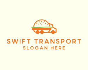 Transporter - Burger Food Truck logo design