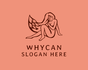 Aesthetician - Organic Nude Woman Beauty logo design