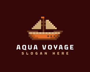 Sea Voyage Ship logo design