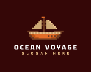 Sea Voyage Ship logo design